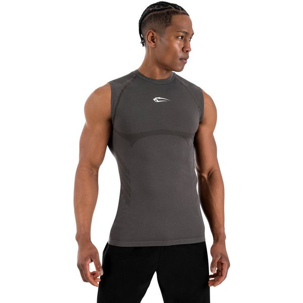 Smilodox Tanktop Carnos, Compression Tank Herren, Gym Shirt Seamless, Fitness Enganliegend, Seamless, Body-Mapping, atmungsaktiv, Stretch