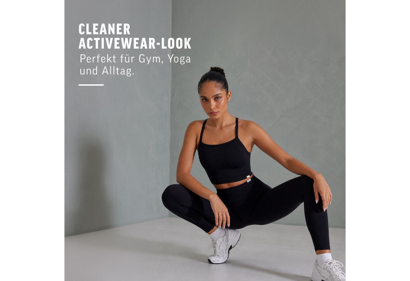 Smilodox Tanktop Vonda, Crop Top Damen, Sport-Top für Gym,Yoga & Freizeit Racerback, Seamless, Shaped Fit, Rundhals, atmungsaktiv – Bild 3 von 5