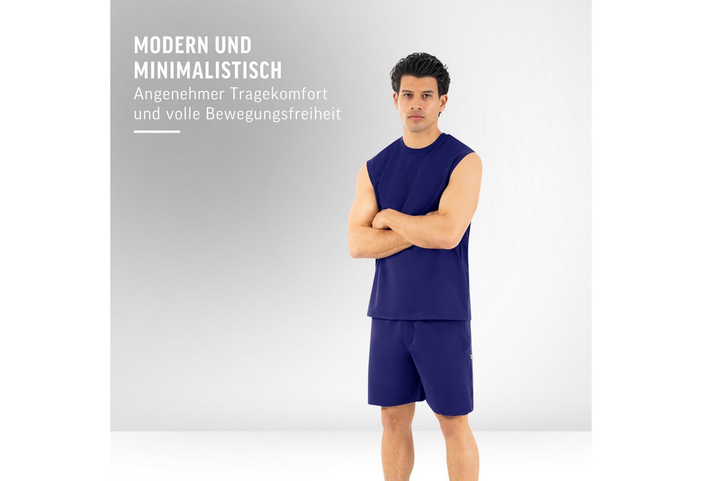 Smilodox Tanktop Xion, Ärmelloses Sportshirt 3D Rubber Print, Hohe Bewegungsfreiheit Minimalistisches Design Training Sport Freizeit Alltag Gym – Bild 3 von 5