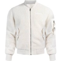 SMILODOX Teddy Jacke Ferell, Größe M in Weiß