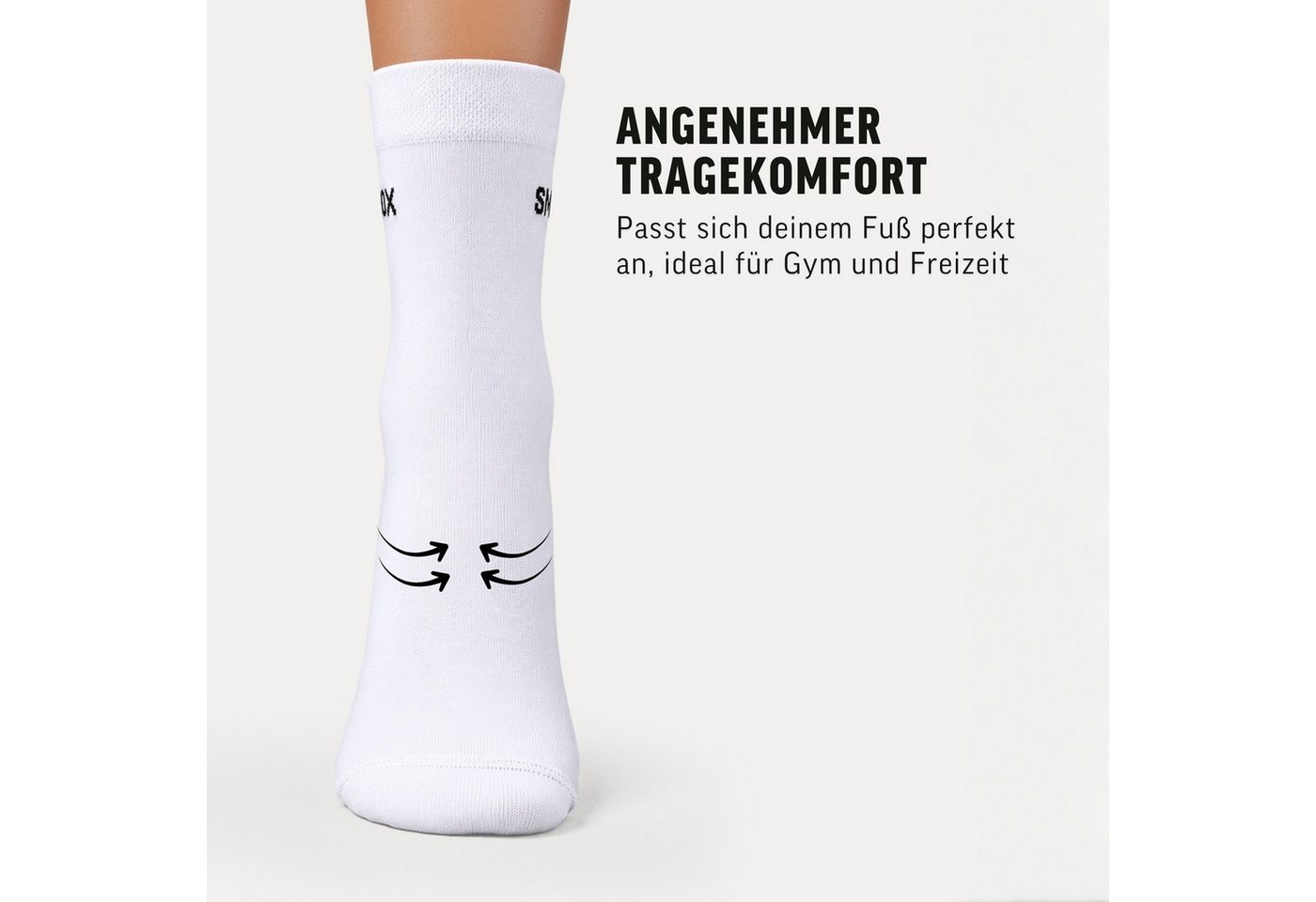 Smilodox Tennissocken 3er Pack, Business Socken Unisex, Komfort, Stretch, Alltag & Sport atmungsaktiv, formstabil, nahtarm, hautfreundlich – Bild 4 von 5
