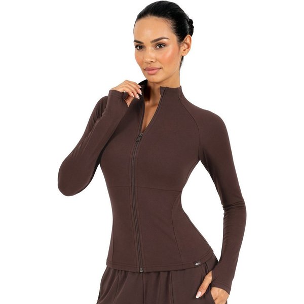 Smilodox Trainingsjacke Nexa, Sportjacke Damen, Slim Fit Jacke für Gym, Freizeit & Yoga Figurbetont, Stehkragen, Elastisches Material, Front-Zipper, Sport