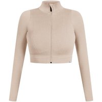 SMILODOX Trainingsjacke Slim Zeya, Größe XS in Beige