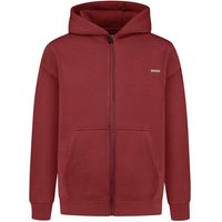 SMILODOX Zip Hoodie Ilyas, Größe S in Rot