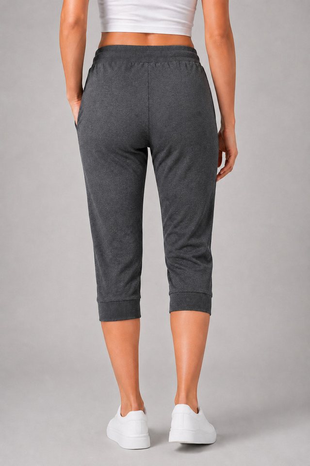 Smith & Solo 3/4-Hose Damen - Jogginghose, kurze Hose, Caprihose Elastikbund mit Kordelzug – Bild 3 von 5
