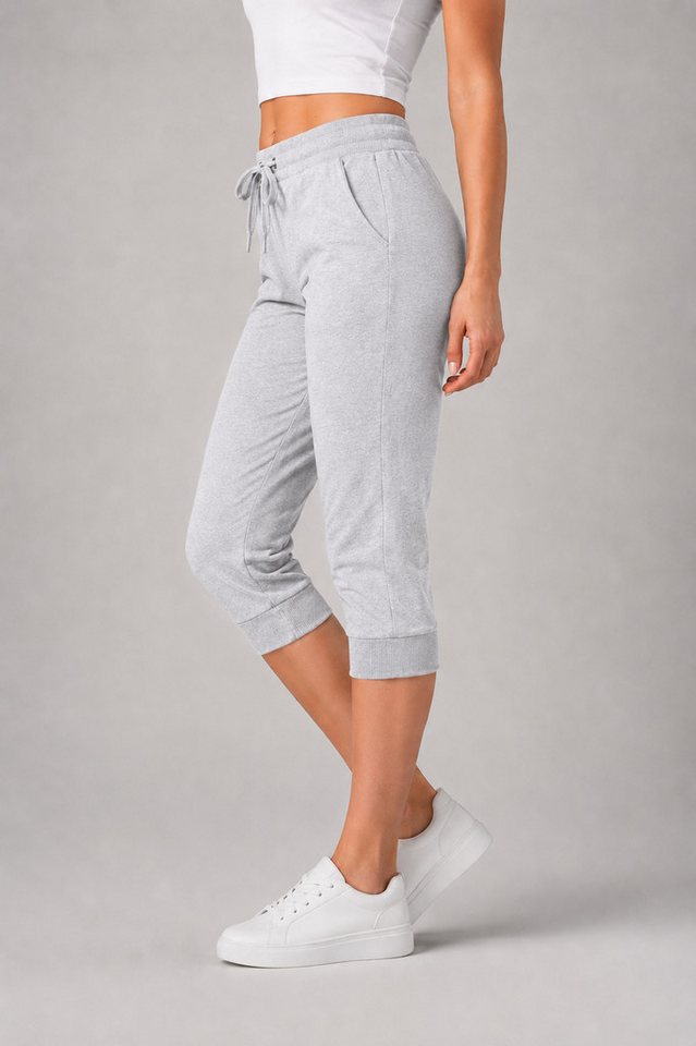 Smith & Solo 3/4-Hose Damen - Jogginghose, kurze Hose, Caprihose Elastikbund mit Kordelzug – Bild 2 von 5