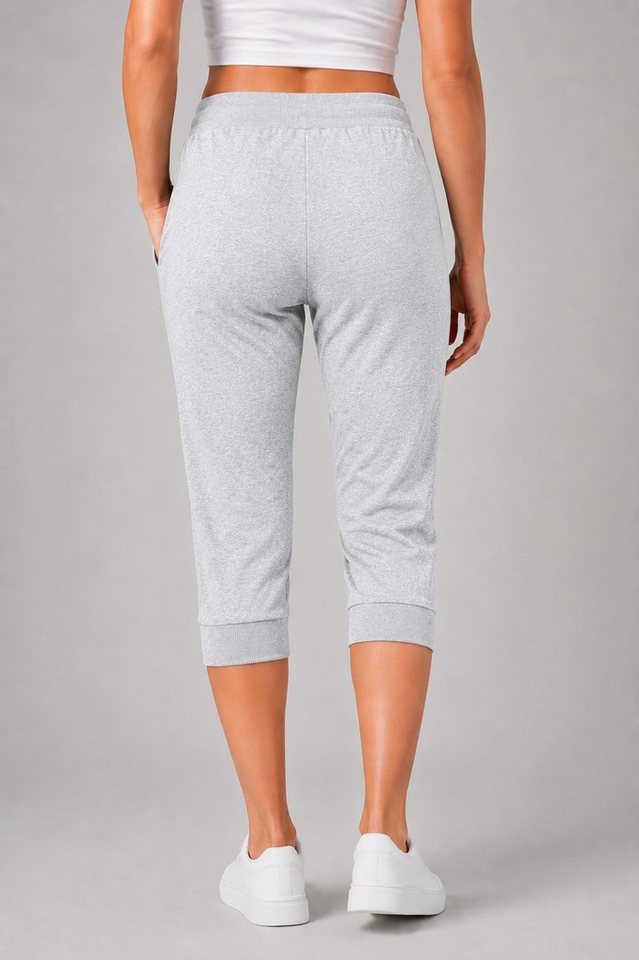 Smith & Solo 3/4-Hose Damen - Jogginghose, kurze Hose, Caprihose Elastikbund mit Kordelzug – Bild 3 von 5