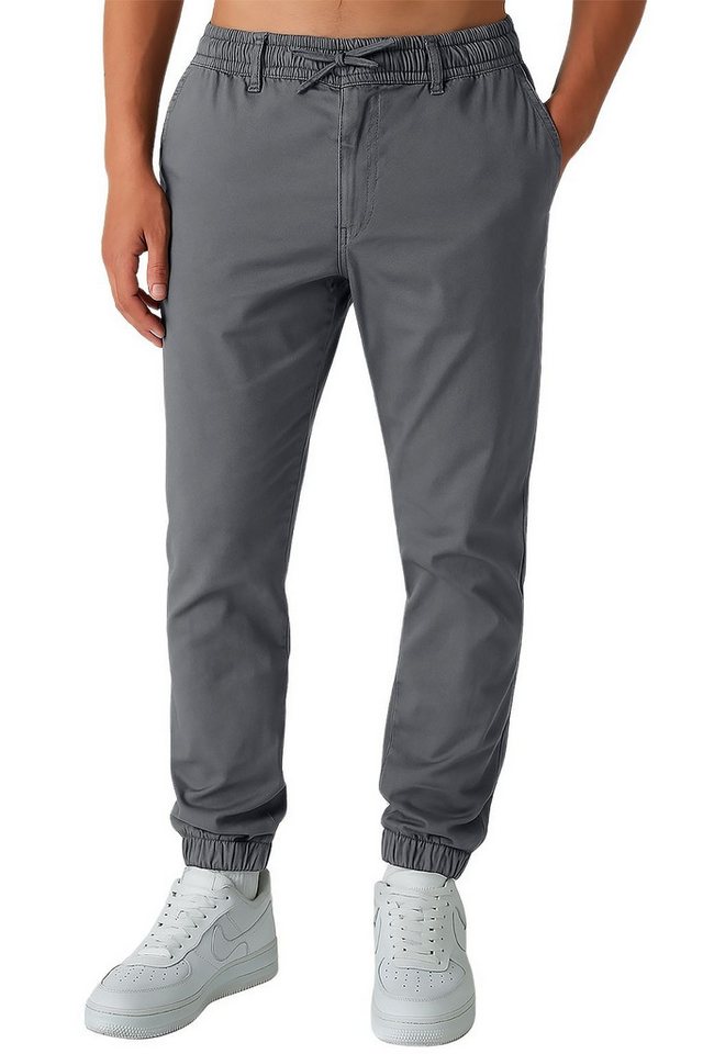 Smith & Solo Chinohose Herren, Chino Hosen Jogginghose mit Kordelzug, Jogger Baumwolle – Bild 2 von 5