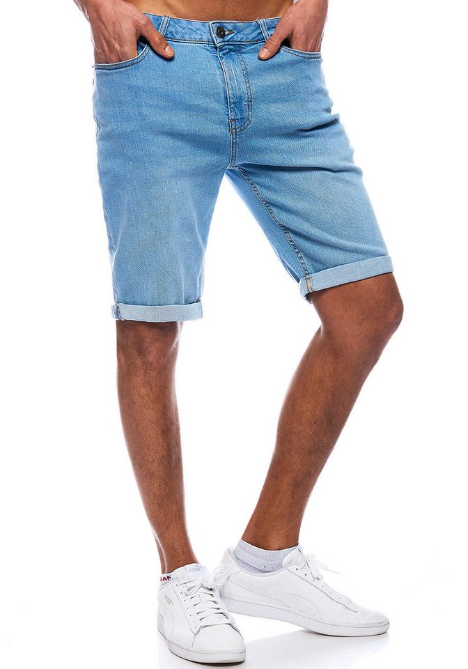 Smith & Solo Jeansshorts Herren, kurze Hosen Männer, Shorts 5-Pocket Style – Bild 3 von 5