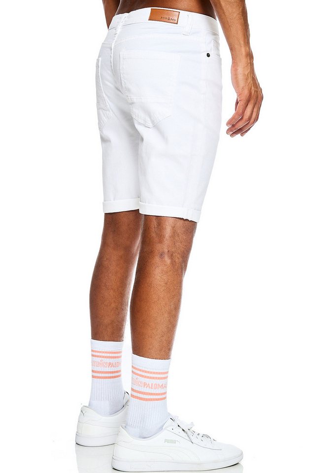 Smith & Solo Jeansshorts Herren, kurze Hosen Männer, Shorts 5-Pocket Style – Bild 4 von 5