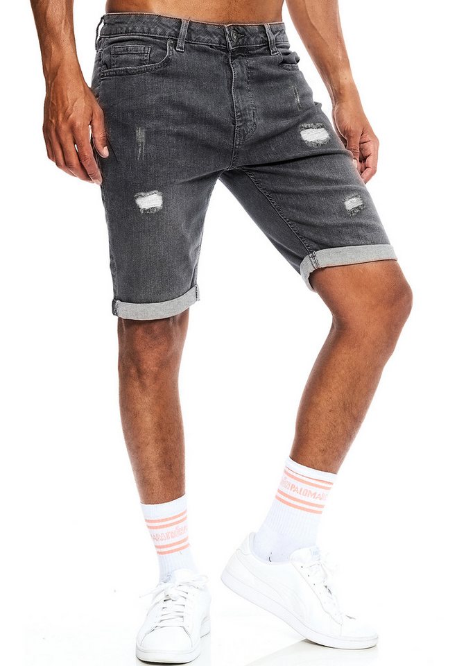 Smith & Solo Jeansshorts Herren, kurze Hosen Männer, Shorts 5-Pocket Style – Bild 2 von 4