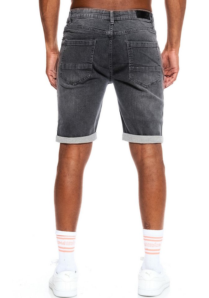 Smith & Solo Jeansshorts Herren, kurze Hosen Männer, Shorts 5-Pocket Style – Bild 3 von 5