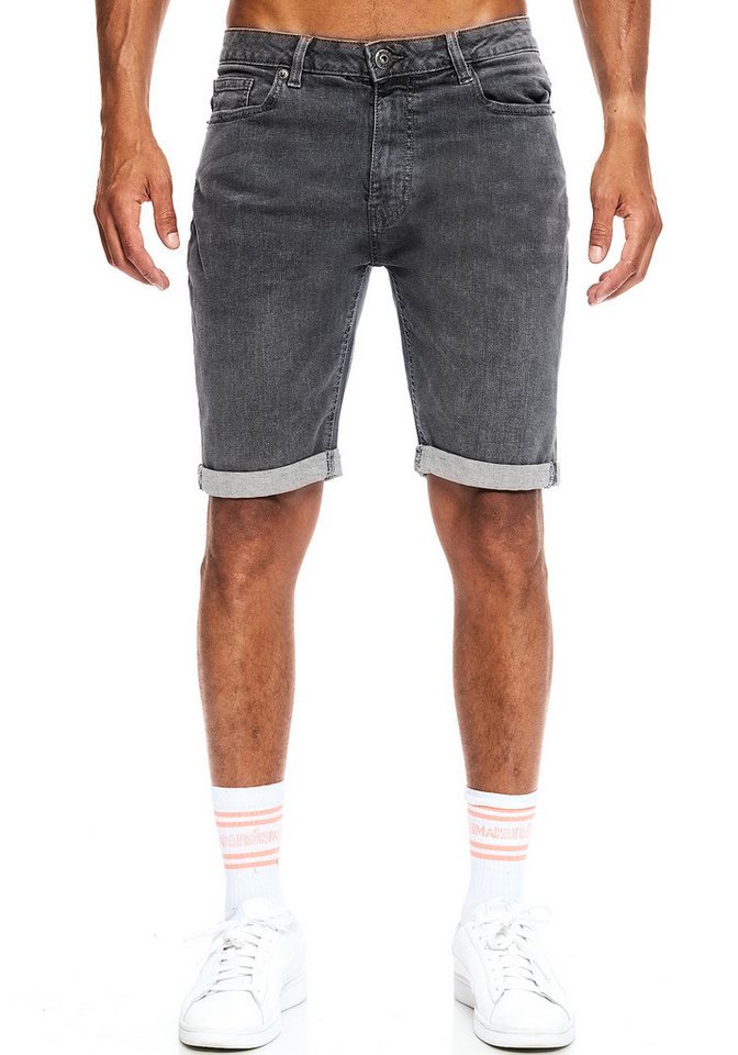 Smith & Solo Jeansshorts Herren, kurze Hosen Männer, Shorts 5-Pocket Style – Bild 4 von 5
