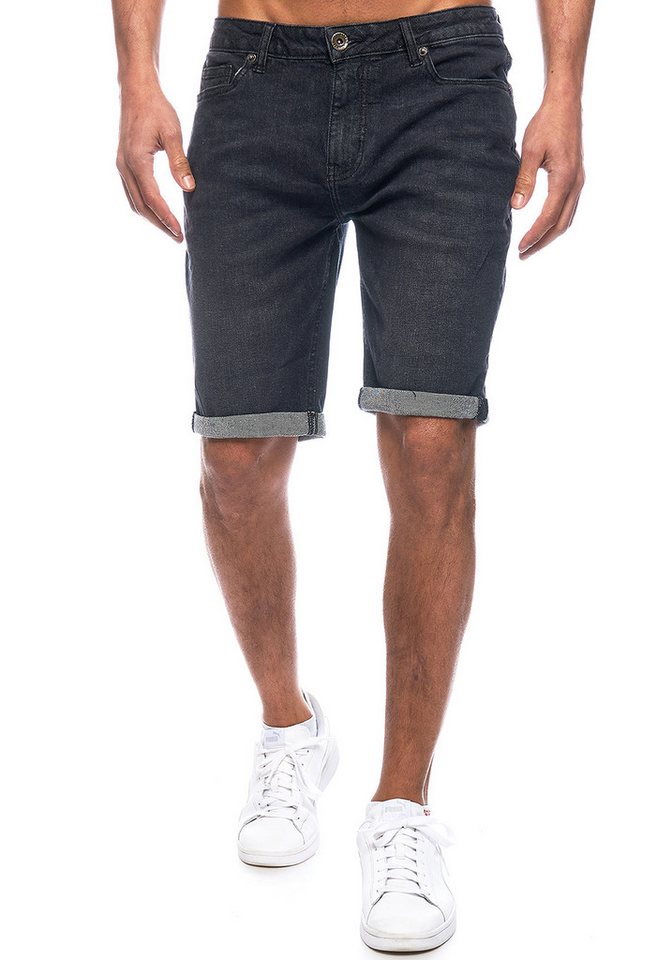 Smith & Solo Jeansshorts Herren, kurze Hosen Männer, Shorts 5-Pocket Style – Bild 2 von 5