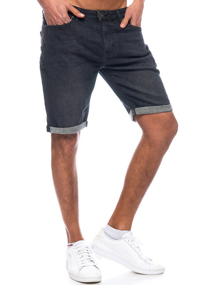 Smith & Solo Jeansshorts Herren, kurze Hosen Männer, Shorts 5-Pocket Style – Bild 3 von 5