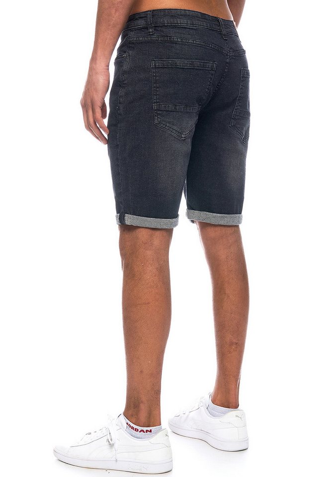 Smith & Solo Jeansshorts Herren, kurze Hosen Männer, Shorts 5-Pocket Style – Bild 5 von 5