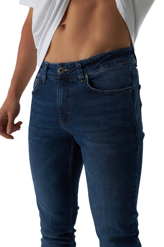 Smith & Solo Slim-fit-Jeans Herren, Jeanshose Männer, Straight Hose 5-Pocket Design, Schmale Jeans, Slimfit – Bild 5 von 5