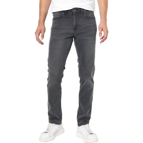 Smith & Solo Slim-fit-Jeans Herren, Jeanshose Männer, Straight Hose 5-Pocket Design, Schmale Jeans, Slimfit