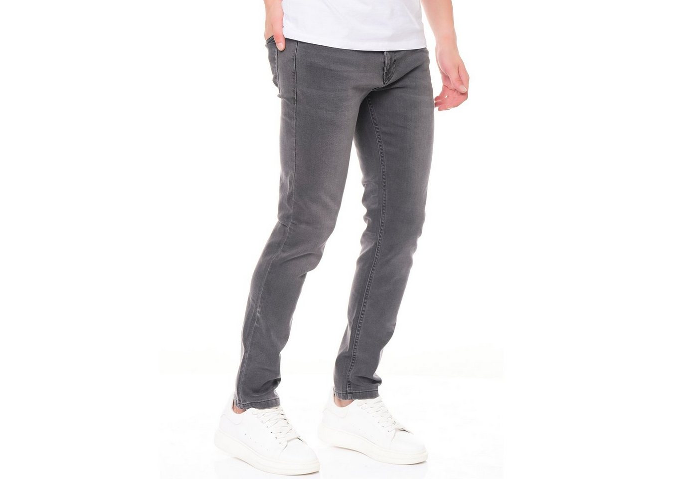 Smith & Solo Slim-fit-Jeans Herren, Jeanshose Männer, Straight Hose 5-Pocket Design, Schmale Jeans, Slimfit – Bild 2 von 5