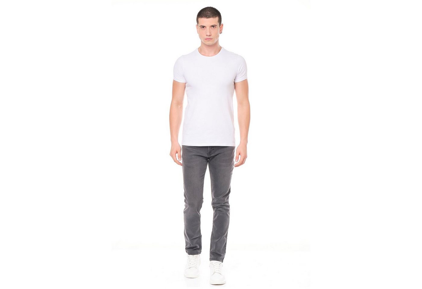 Smith & Solo Slim-fit-Jeans Herren, Jeanshose Männer, Straight Hose 5-Pocket Design, Schmale Jeans, Slimfit – Bild 4 von 5