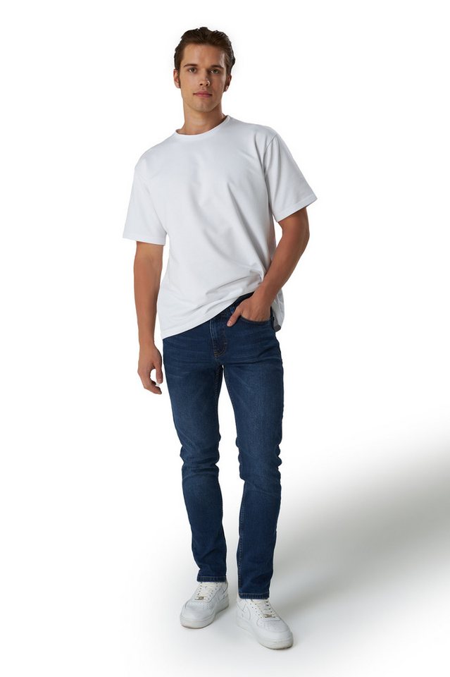 Smith & Solo Slim-fit-Jeans Herren, Jeanshose Männer, Straight Hose 5-Pocket Design, Schmale Jeans, Slimfit – Bild 4 von 5