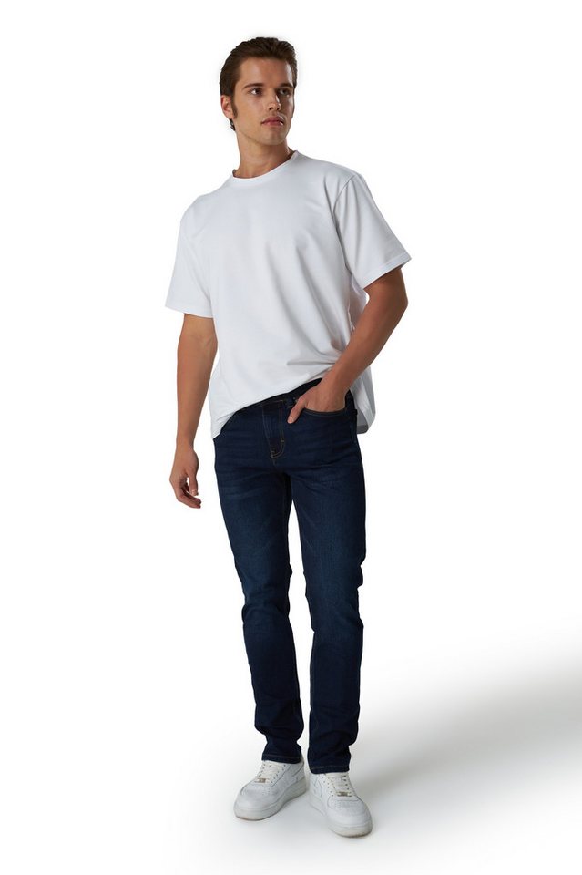 Smith & Solo Slim-fit-Jeans Herren, Jeanshose Männer, Straight Hose 5-Pocket Design, Schmale Jeans, Slimfit – Bild 4 von 5