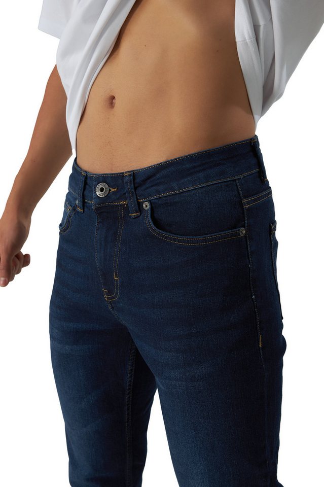 Smith & Solo Slim-fit-Jeans Herren, Jeanshose Männer, Straight Hose 5-Pocket Design, Schmale Jeans, Slimfit – Bild 5 von 5