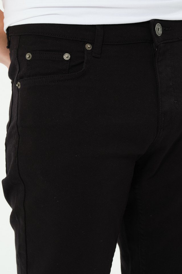 Smith & Solo Stretch-Jeans Hosen, Jeans Herren Slim Fit, Jeanshose 5-Pocket Design, Schmale Jeans, Slimfit – Bild 5 von 5