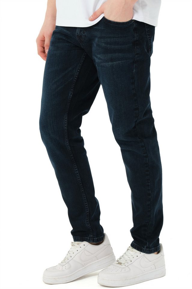 Smith & Solo Stretch-Jeans Hosen, Jeans Herren Slim Fit, Jeanshose 5-Pocket Design, Schmale Jeans, Slimfit – Bild 2 von 5