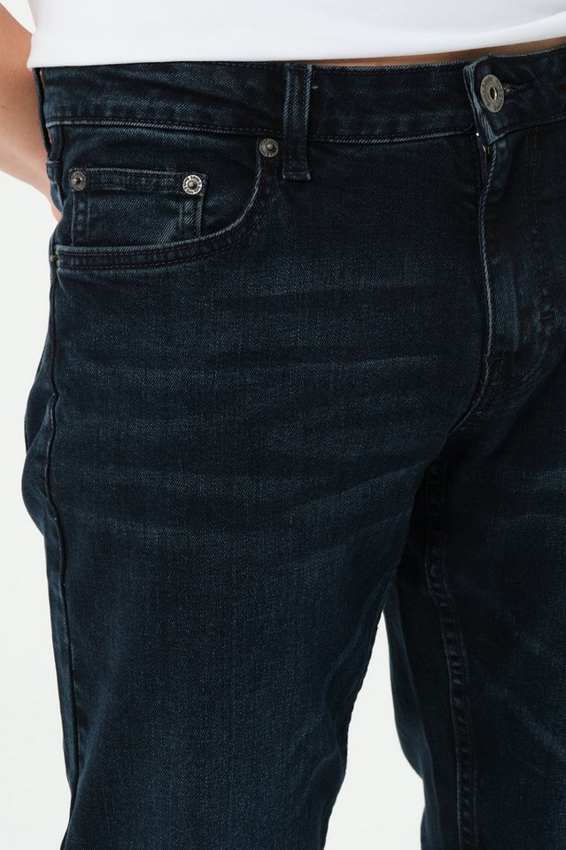 Smith & Solo Stretch-Jeans Hosen, Jeans Herren Slim Fit, Jeanshose 5-Pocket Design, Schmale Jeans, Slimfit – Bild 5 von 5