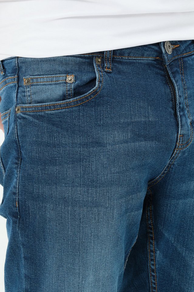 Smith & Solo Stretch-Jeans Hosen, Jeans Herren Slim Fit, Jeanshose 5-Pocket Design, Schmale Jeans, Slimfit – Bild 5 von 5