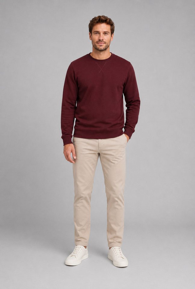 Smith & Solo Sweatshirt Herren, Pullover Baumwolle Loose Fit, Langarm, unifarben – Bild 3 von 5