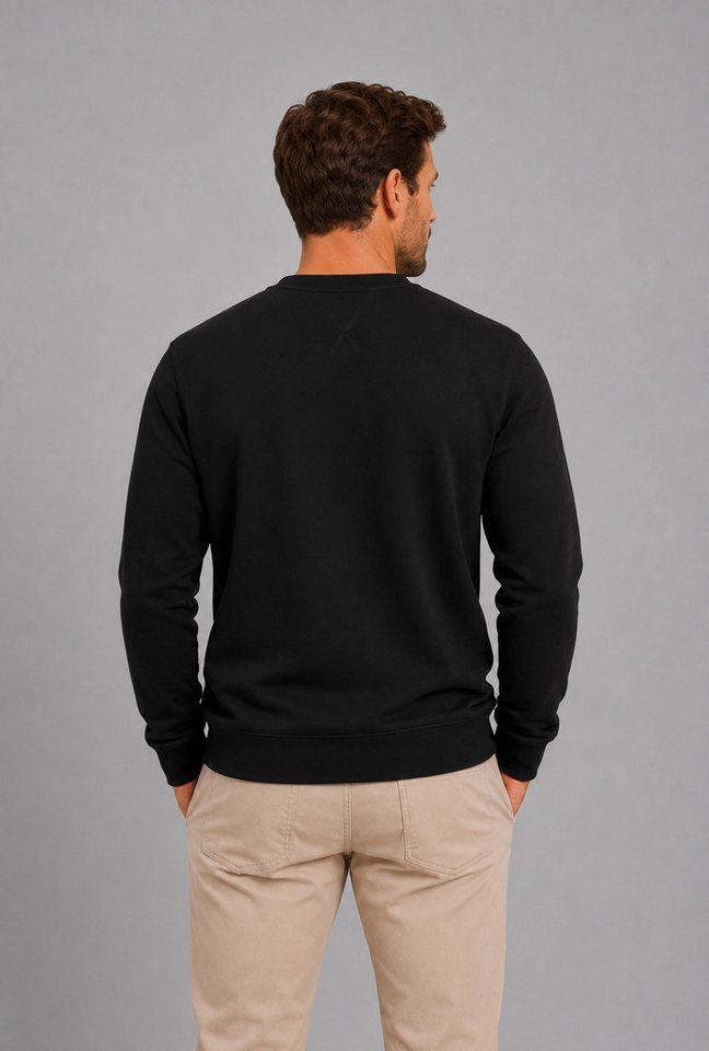 Smith & Solo Sweatshirt Herren, Pullover Baumwolle Loose Fit, Langarm, unifarben – Bild 2 von 5