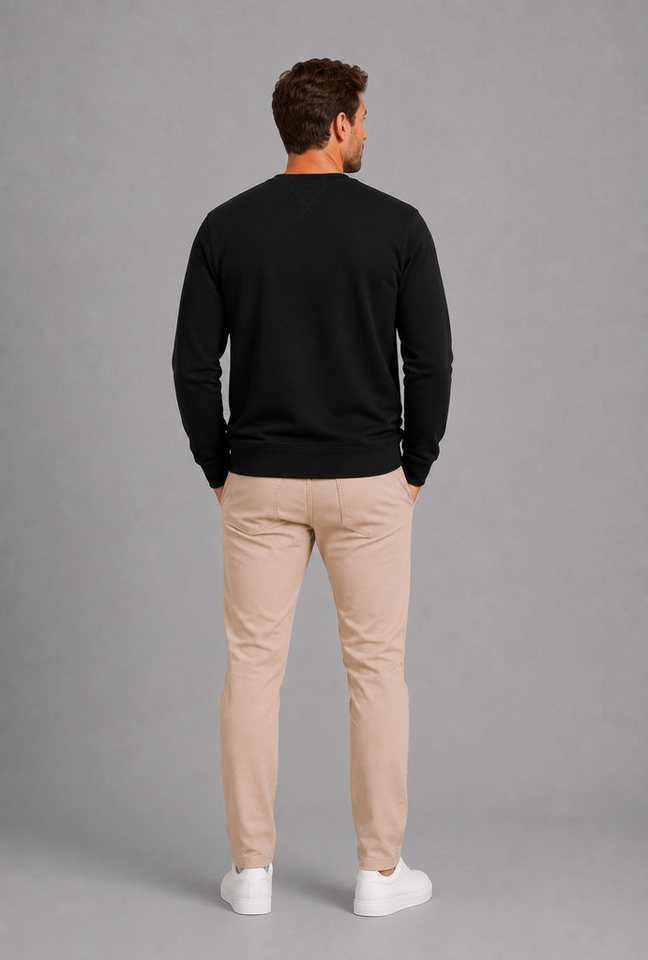 Smith & Solo Sweatshirt Herren, Pullover Baumwolle Loose Fit, Langarm, unifarben – Bild 5 von 5