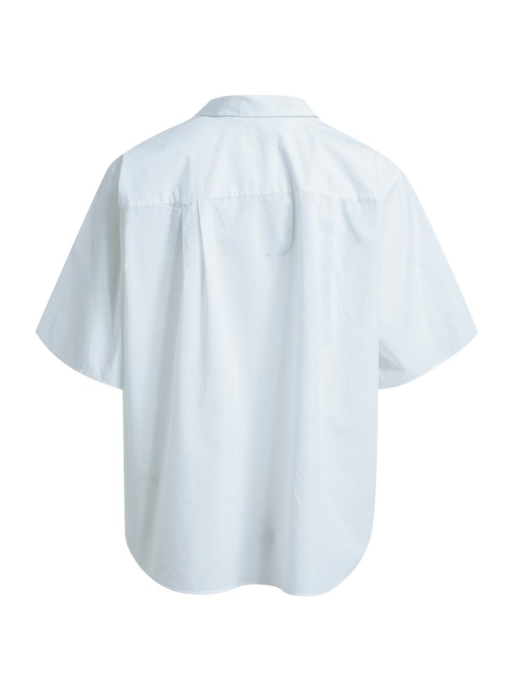 Smith & Soul Blusenshirt weiß,Casual,Baumwolle,Fotoprint,Hemdblusenkragen,Kurz,Boxy Fit – Bild 2 von 3