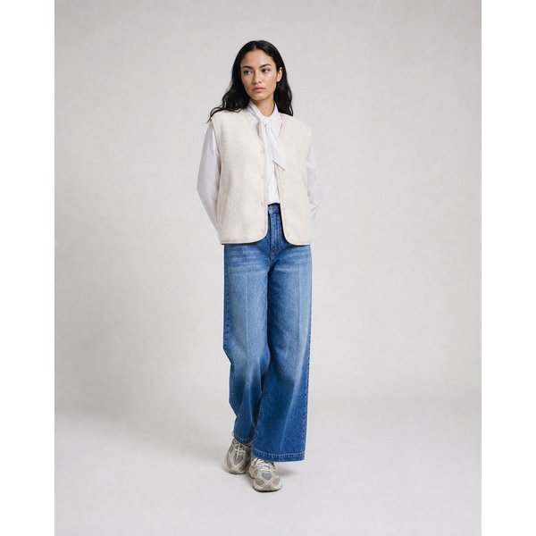 Smith & Soul Fleeceweste mit Druckknopfleiste