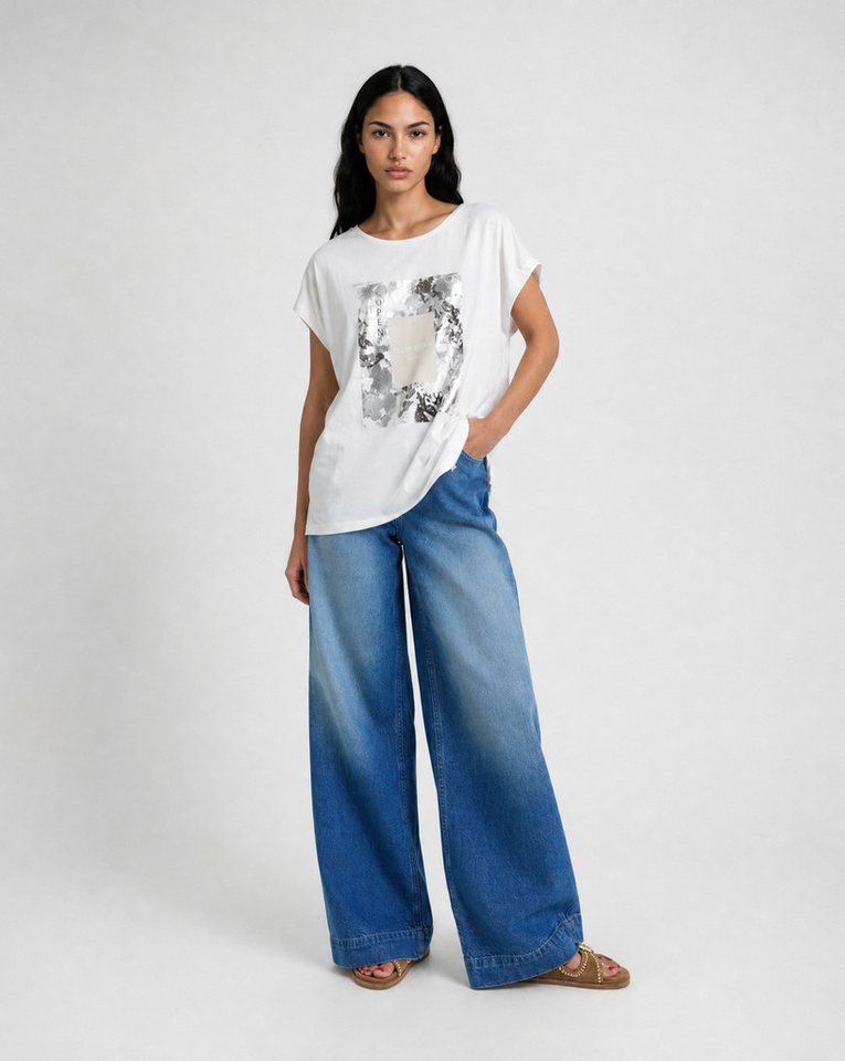 Smith & Soul Rundhalsshirt mit überschnittener Schulter – Bild 3 von 5