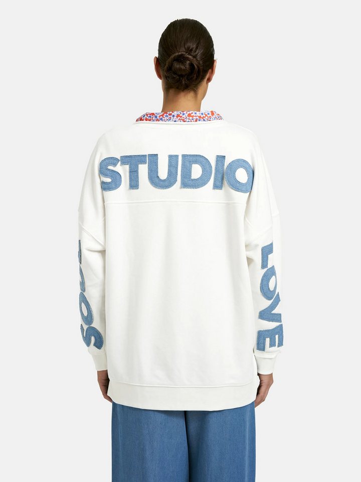 Smith & Soul Sweatshirt mit Aufnähern, oversize – Bild 2 von 4