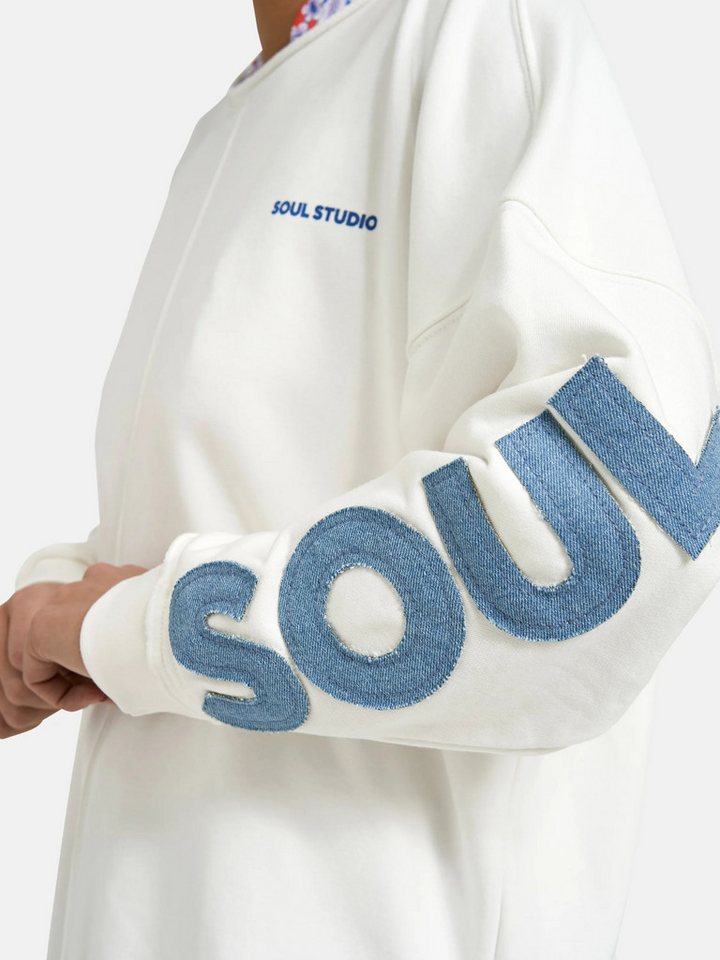 Smith & Soul Sweatshirt mit Aufnähern, oversize – Bild 3 von 4