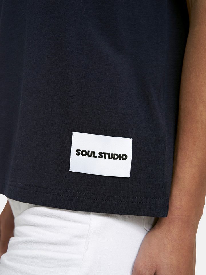 Smith & Soul T-Shirt mit Umschlagsaum, Rundhalsform – Bild 3 von 4