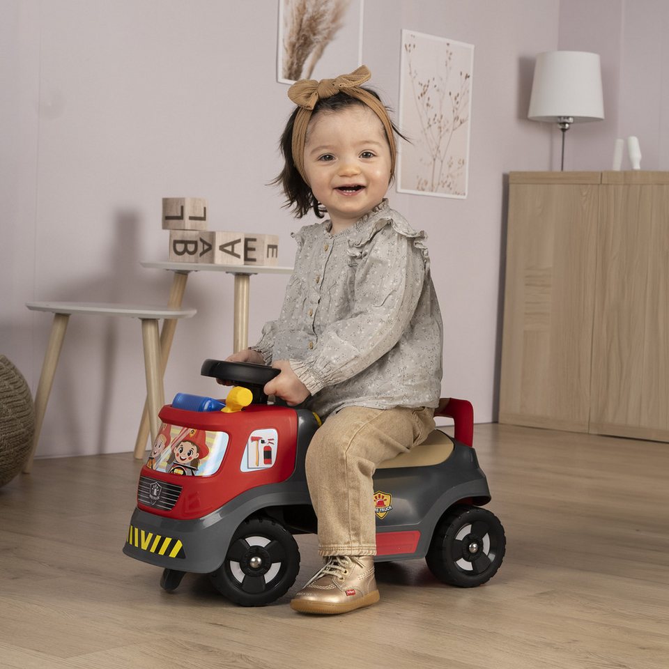 Smoby Rutscherauto Feuerwehr, mit Licht und Sirene – Bild 2 von 5