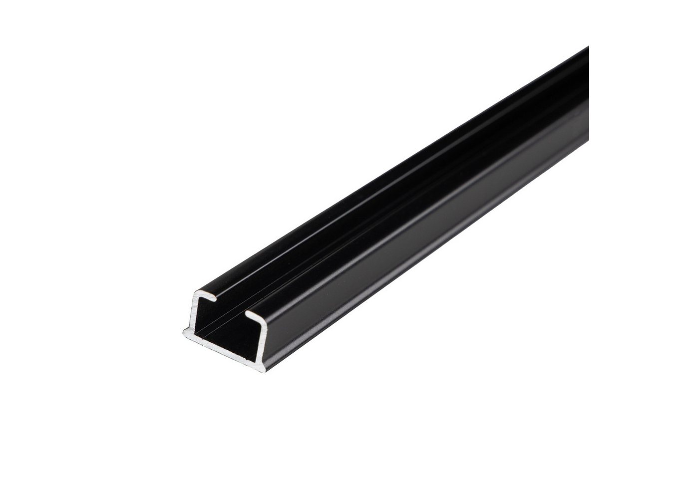 SN DECO GROUP Gardinenschiene Objektschiene RS, 1-läufig, Fixmaß, mit Bohren, verschraubt, Aluminium, vorgebohrt, Aluminium, Innenlauf, Vorhangschiene – Bild 3 von 5