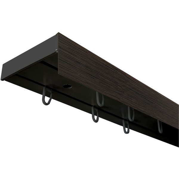 SN DECO GROUP Gardinenschiene Vorhangschiene SH (1) mit Blende 5 cm, 2-läufig, Fixmaß, mit Bohren, verschraubt, Kunststoff