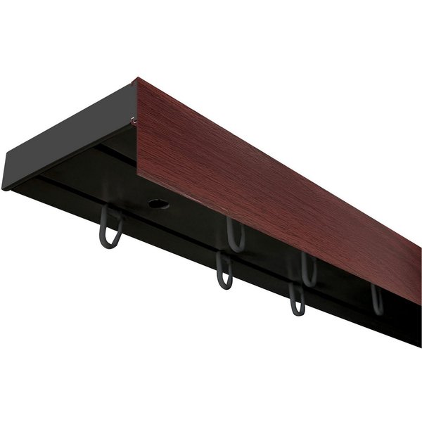 SN DECO GROUP Gardinenschiene Vorhangschiene SH (1) mit Blende 5 cm, 2-läufig, Fixmaß, mit Bohren, verschraubt, Kunststoff