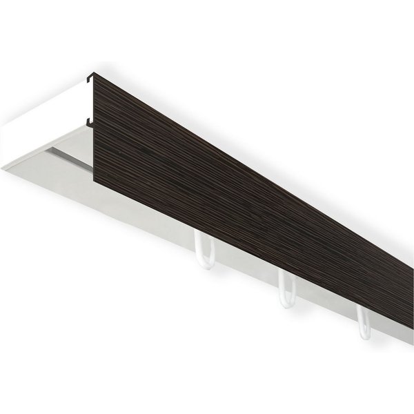 SN DECO GROUP Gardinenschiene Vorhangschiene SH (1) mit Blende 5 cm, 1-läufig, Fixmaß, mit Bohren, verschraubt, Kunststoff