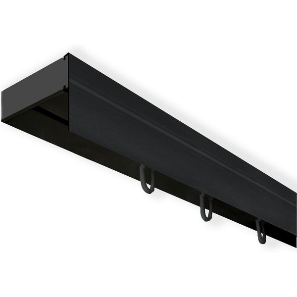 SN DECO GROUP Gardinenschiene Vorhangschiene SH (1) mit Blende 5 cm, 1-läufig, Fixmaß, mit Bohren, verschraubt, Kunststoff
