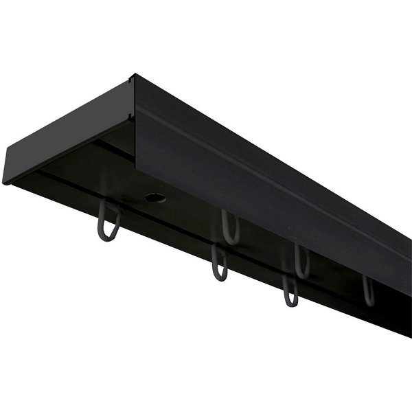 SN DECO GROUP Gardinenschiene Vorhangschiene SH (1) mit Blende 5 cm, 2-läufig, Fixmaß, mit Bohren, verschraubt, Kunststoff