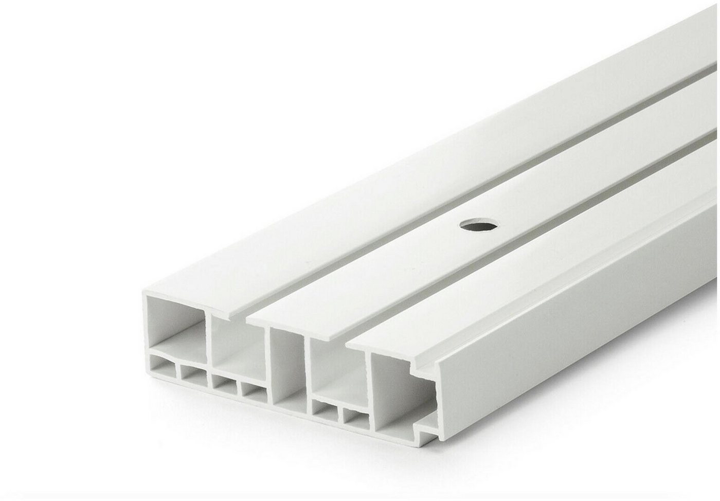 SN DECO GROUP Gardinenschiene Vorhangschiene SH (2), 2-läufig, Fixmaß, mit Bohren, verschraubt, Kunststoff – Bild 2 von 5
