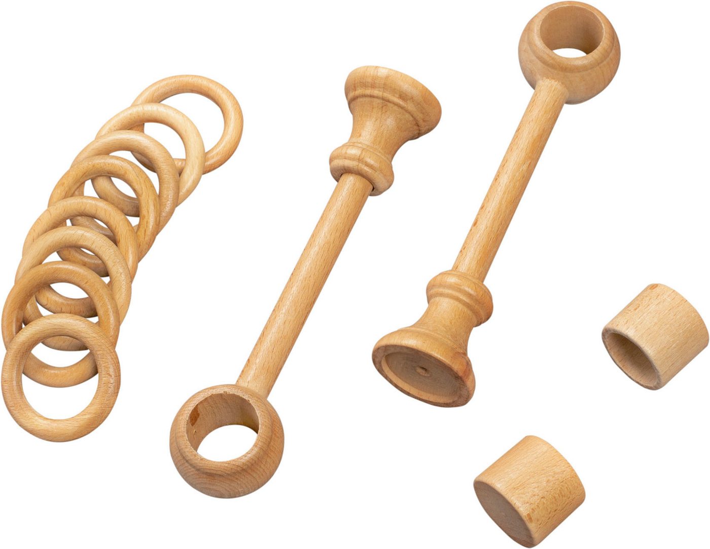 SN DECO GROUP Gardinenstange Cafiro, 1-läufig, Fixmaß, mit Bohren, verschraubt, Holzwerkstoff, 28 mm, Holz, verschiedene Längen und Farben, Komplettset – Bild 4 von 5