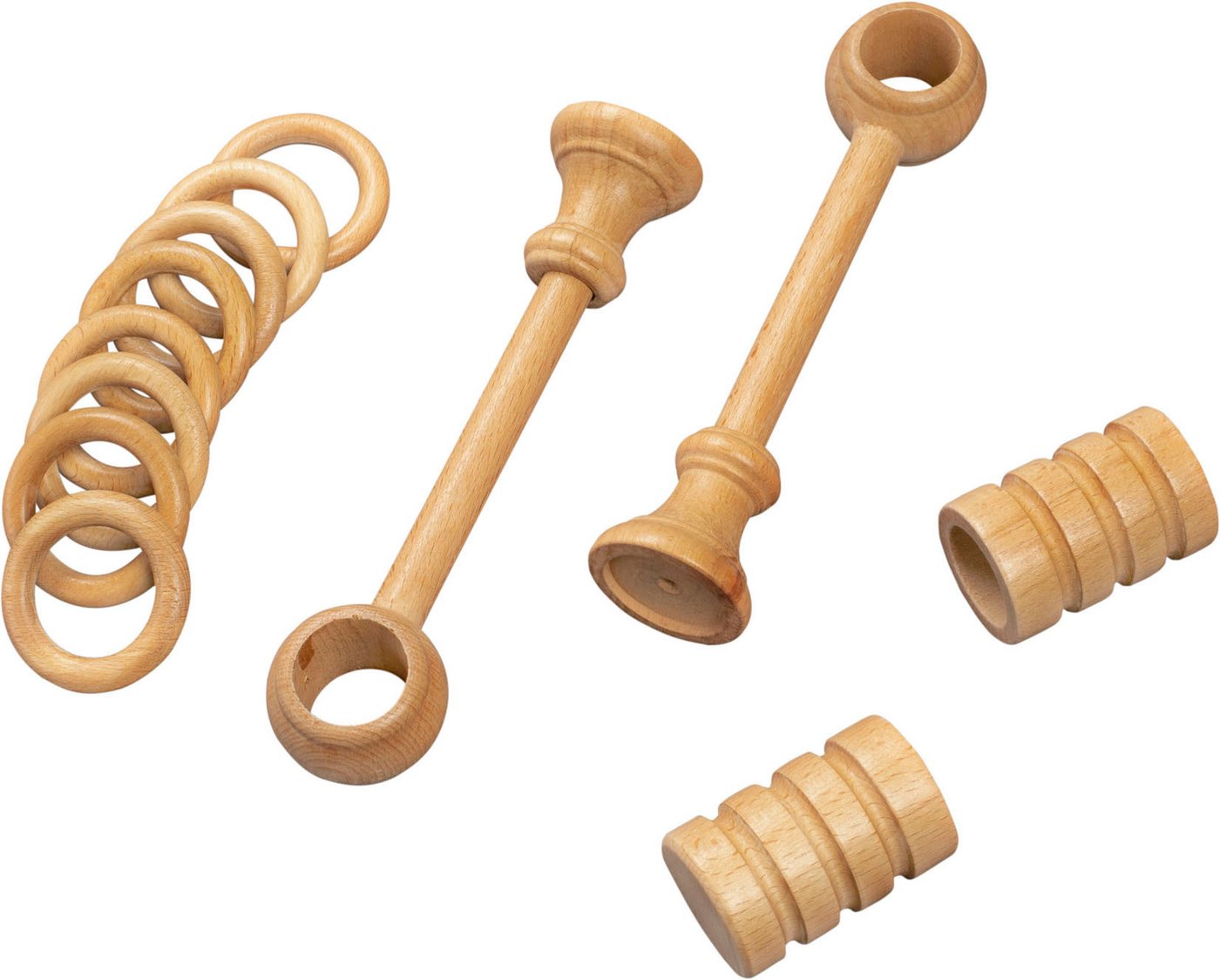 SN DECO GROUP Gardinenstange Pisa, 1-läufig, Fixmaß, mit Bohren, verschraubt, Holzwerkstoff, 28 mm, Holz, verschiedene Längen und Farben, Komplettset – Bild 4 von 5